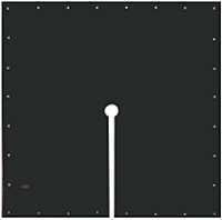 Blankets - Eyelets, Slotted and Without Eyelet Styles (Blanket Slotted Style, 36 inches SQ, Class 4, Type II, Black)