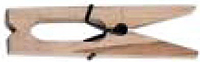 Blanket Pins & Fasteners (Blanket Clamp Pin, Wood without pin boots, 1.6 inches Opening, Straight)